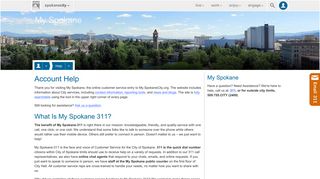 My Spokane Account Help - City of Spokane, Washington