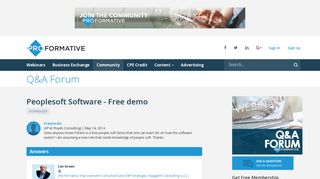 Peoplesoft Software - Free demo - Proformative