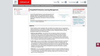 Enterprise Learning Management | Oracle Products