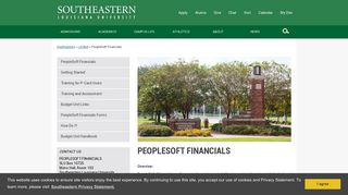 PeopleSoft Financials - Southeastern Louisiana University