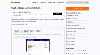 Peoplesoft Login Lee County Schools