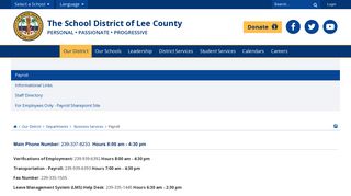 Payroll - Lee County Schools