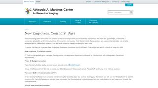 New Employees: Your First Days | MGH/HST Martinos Center for ...