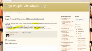 Raju PeopleSoft Admin Blog: Login Process(Wt tables should be ...