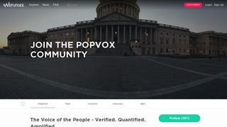 POPVOX | The Voice of the People - Verified. Quantified. Amplified ...