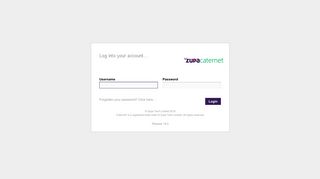 zupaCaternet : Log in to your account