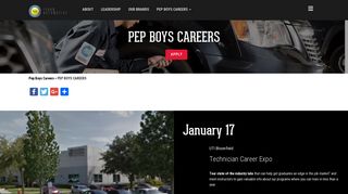 January 17 - Pep Boys Careers