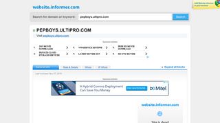 pepboys.ultipro.com at Website Informer. Visit Pepboys Ultipro.