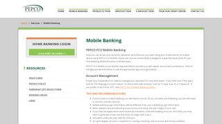 PEPCO Federal Credit Union - Mobile Banking