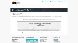InControl 2 API - Peplink