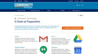 G Suite at Pepperdine | Pepperdine University | Pepperdine Community