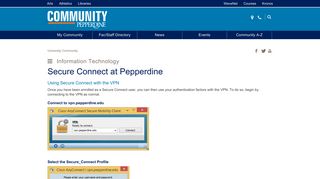 Secure Connect at Pepperdine | Pepperdine University | Pepperdine ...