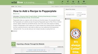 3 Ways to Add a Recipe to Pepperplate - wikiHow