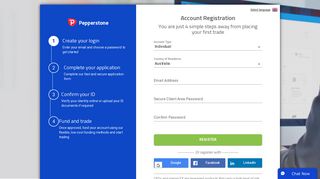 Sign up here - Pepperstone Secure Client