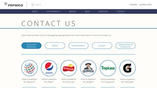 Contact - PepsiCo