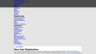 Customer Portal | Register - Perceptive Software