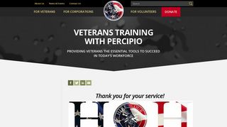 Veterans Training with Percipio - Hire Our Heroes