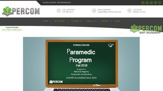 Hybrid/Online Paramedic Program Information ... - PERCOM Courses