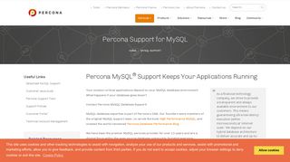 Percona MySQL support services for better application performance