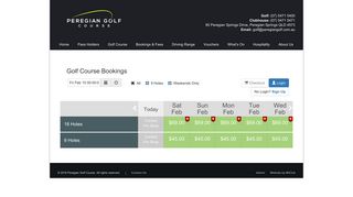 MiClub Online Tee Times - Peregian Golf Course