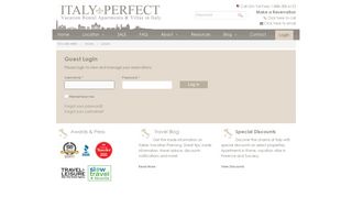 Guest Login - Italy Perfect