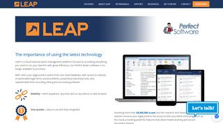 LEAP the successor of Perfect Books | LEAP Legal Software
