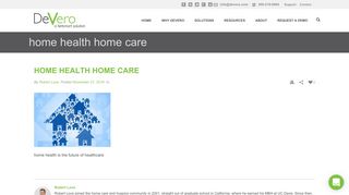 home health home care | Devero