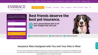 Experience Better Pet Insurance | Embrace