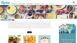 Potluck Planning Center: Time-saving hints, planning tips and ...