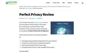 Perfect Privacy Review - Why It's the Best for Privacy (But not Price)