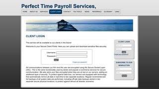Client Login - Perfect Time Payroll Services, LLC