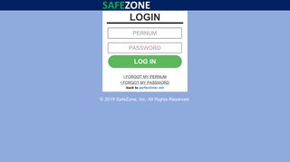 LOG IN - SAFEZONE