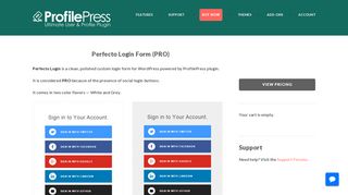 Perfecto Login Form (PRO) - ProfilePress Plugin