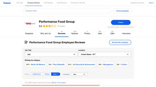 Working at Performance Food Group: 536 Reviews | Indeed.com