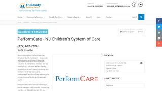 PerformCare - NJ Children's System of Care - Tri County ResourceNet