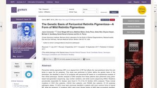 Genes | Free Full-Text | The Genetic Basis of Pericentral Retinitis ...