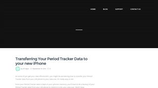Transferring Your Period Tracker Data to your new iPhone | GP Apps