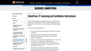 ChemDraw 17 Licensing and Installation Instructions | Science ...