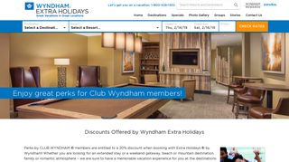 Wyndham Perks Owner Discounts at Wyndham Extra Holidays