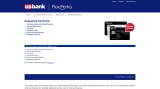 FlexPerks Travel Rewards Card - Earning and Redeeming