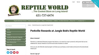 Perkville Rewards at Jungle Bob's Reptile World | Jungle Bob's ...
