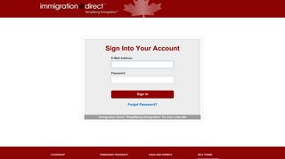 Sign-In Page - ImmigrationDirect
