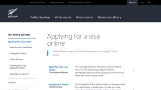 Applying for a visa online | Immigration New Zealand