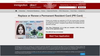 PR Card Renewal Online - Canada - ImmigrationDirect