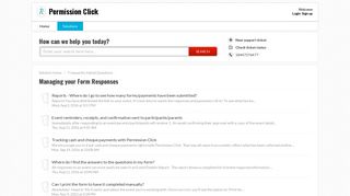 Managing your Form Responses : Permission Click