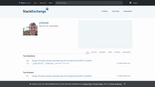 User jimboweb - Stack Exchange