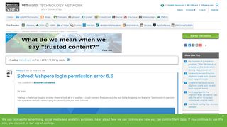 Vshpere login permission error 6.5 |VMware Communities