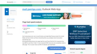 Access mail.perrigo.com. Outlook Web App