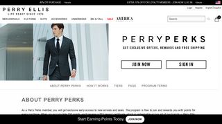 PERRY PERKS | Rewards Program - Perry Ellis
