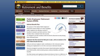 PERS | Alaska Division of Retirement and Benefits